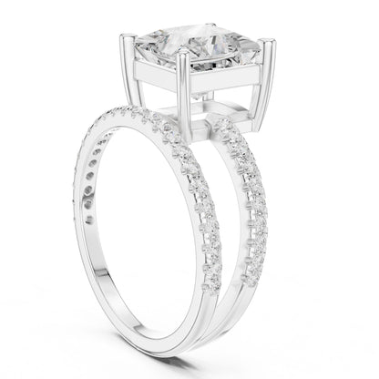 Princess Lab Grown Diamond Solitaire Engagement Ring