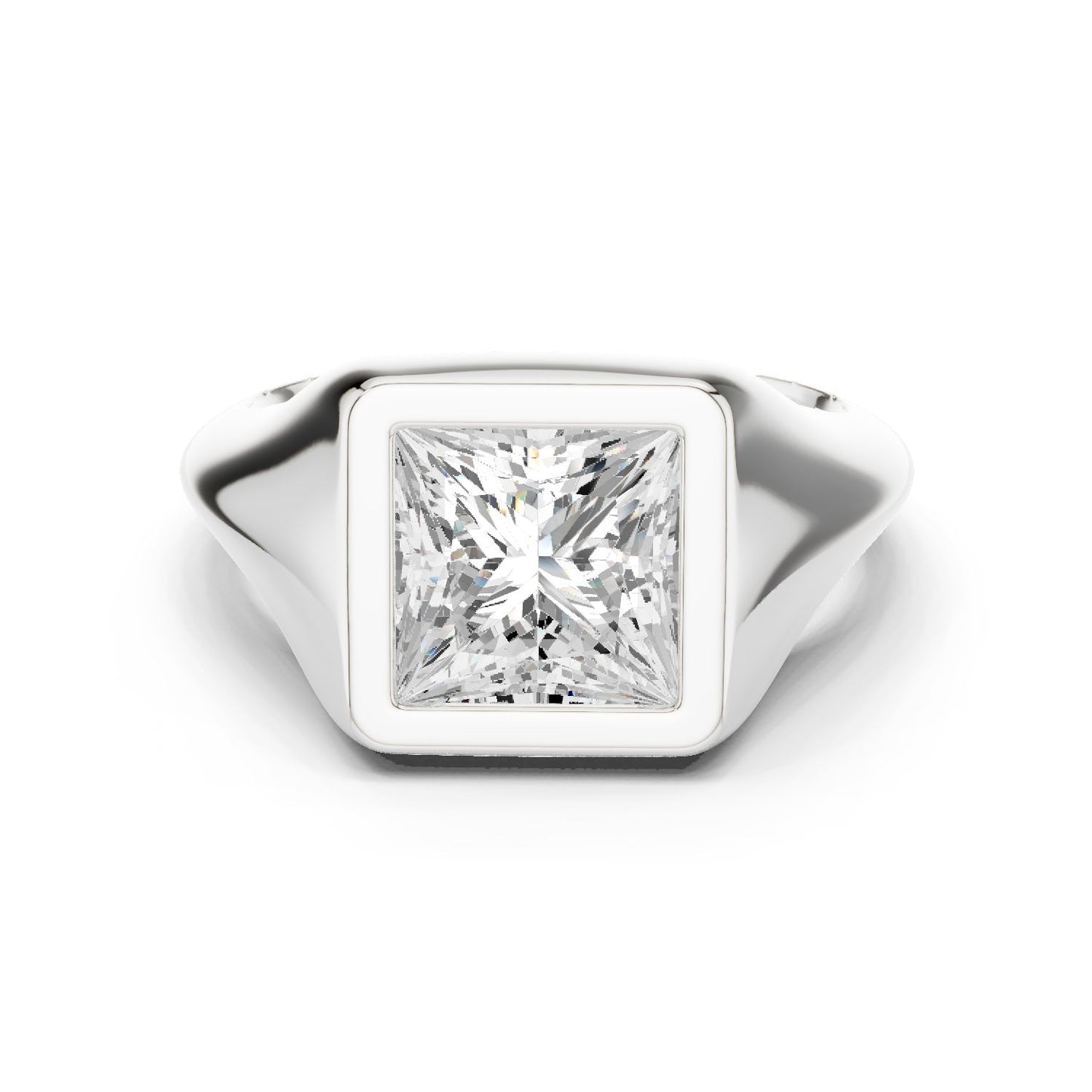 Princess Lab Grown Diamond Solitaire Engagement Ring