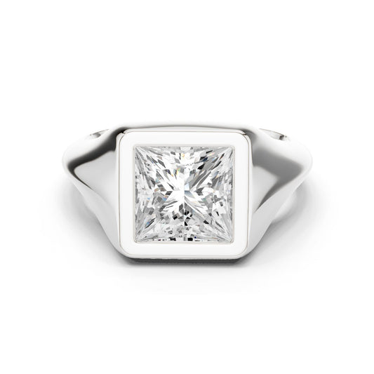 Princess Lab Grown Diamond Solitaire Engagement Ring