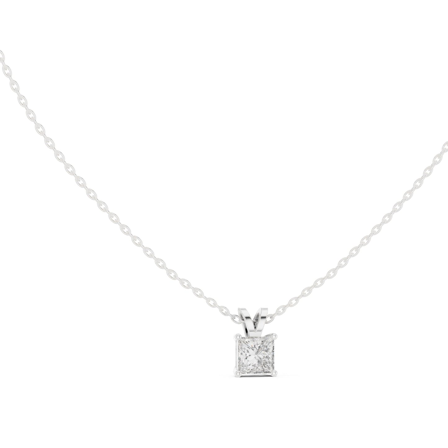 Princess Lab Grown Diamond Pendant