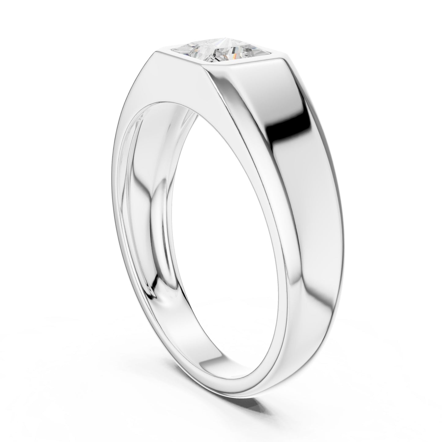 Men's Princess Lab Grown Diamond Ring