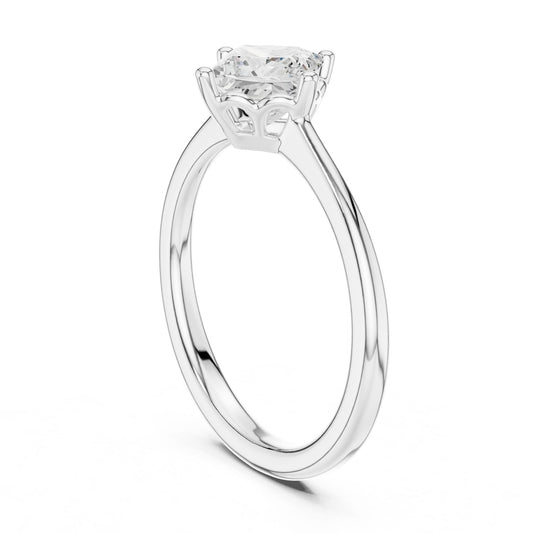 Princess Lab Grown Diamond Solitaire Engagement Ring