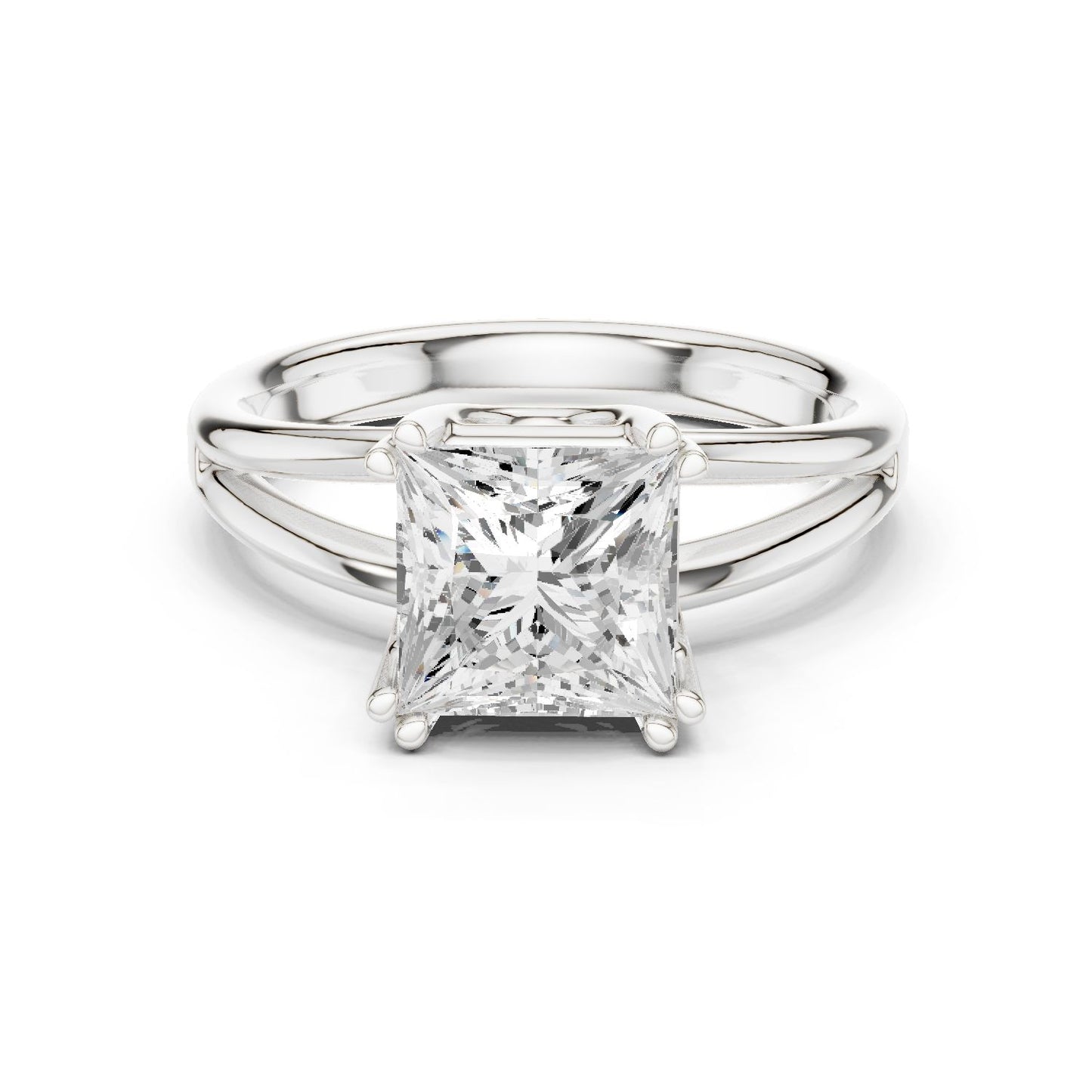 Princess Lab Grown Diamond Solitaire Engagement Ring