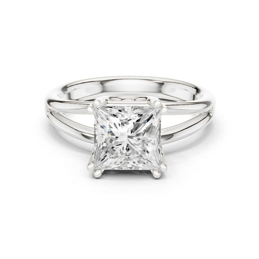 Princess Lab Grown Diamond Solitaire Engagement Ring