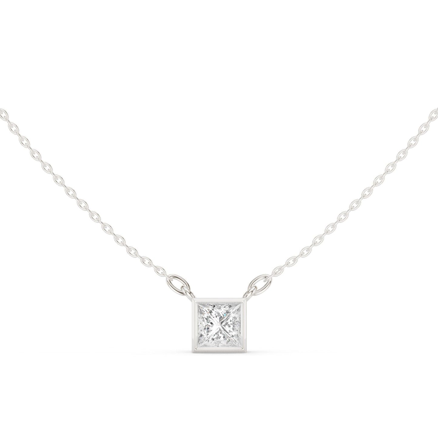 Princess Lab Grown Diamond Pendant