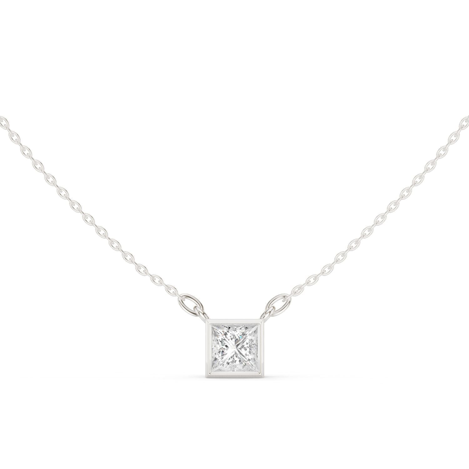 Princess Lab Grown Diamond Pendant