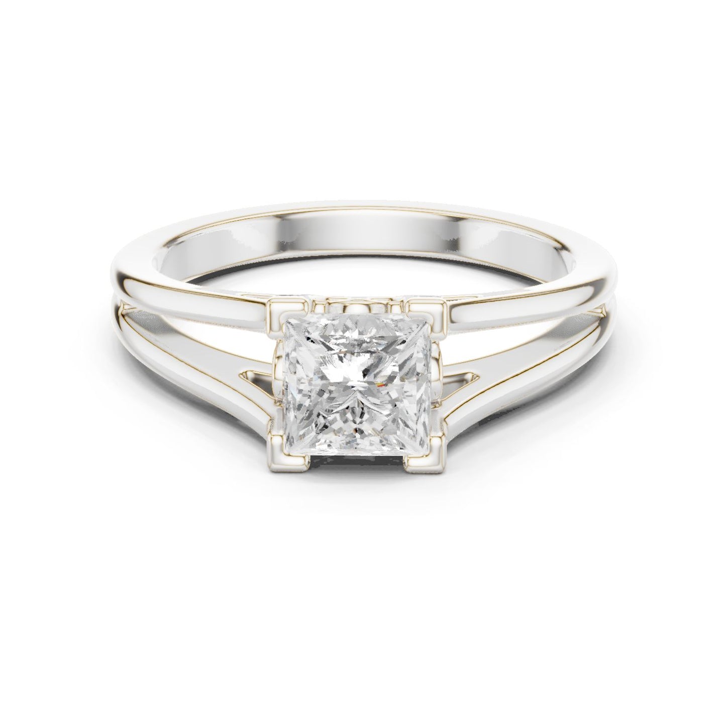 Princess Lab Grown Diamond Solitaire Engagement Ring