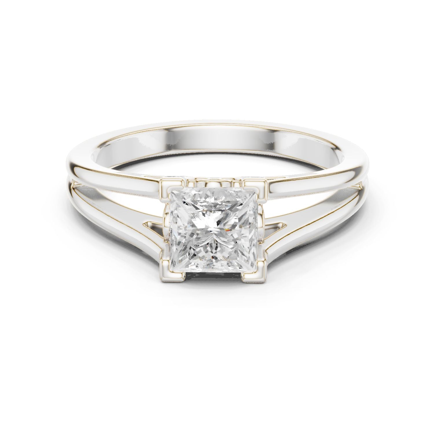 Princess Lab Grown Diamond Solitaire Engagement Ring
