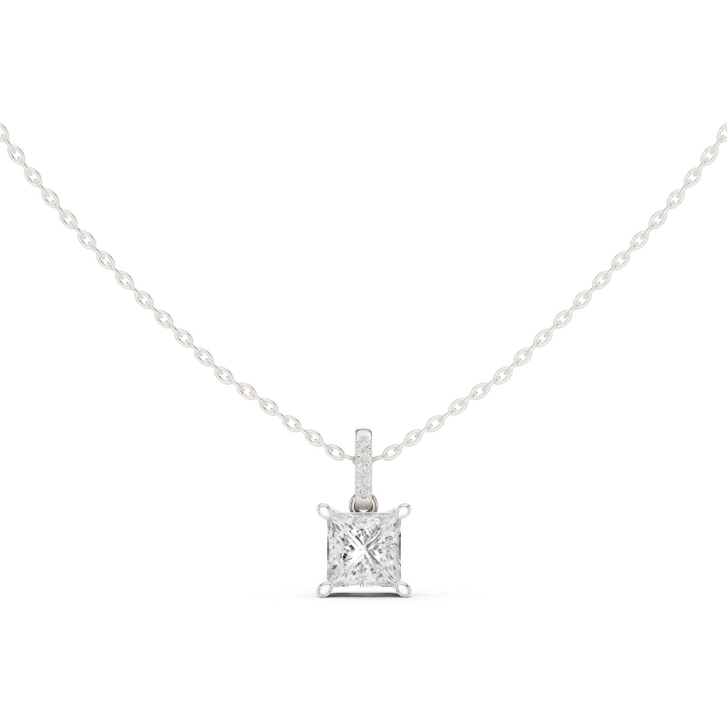 Princess Lab Grown Diamond Pendant