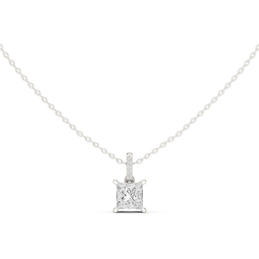 Princess Lab Grown Diamond Pendant