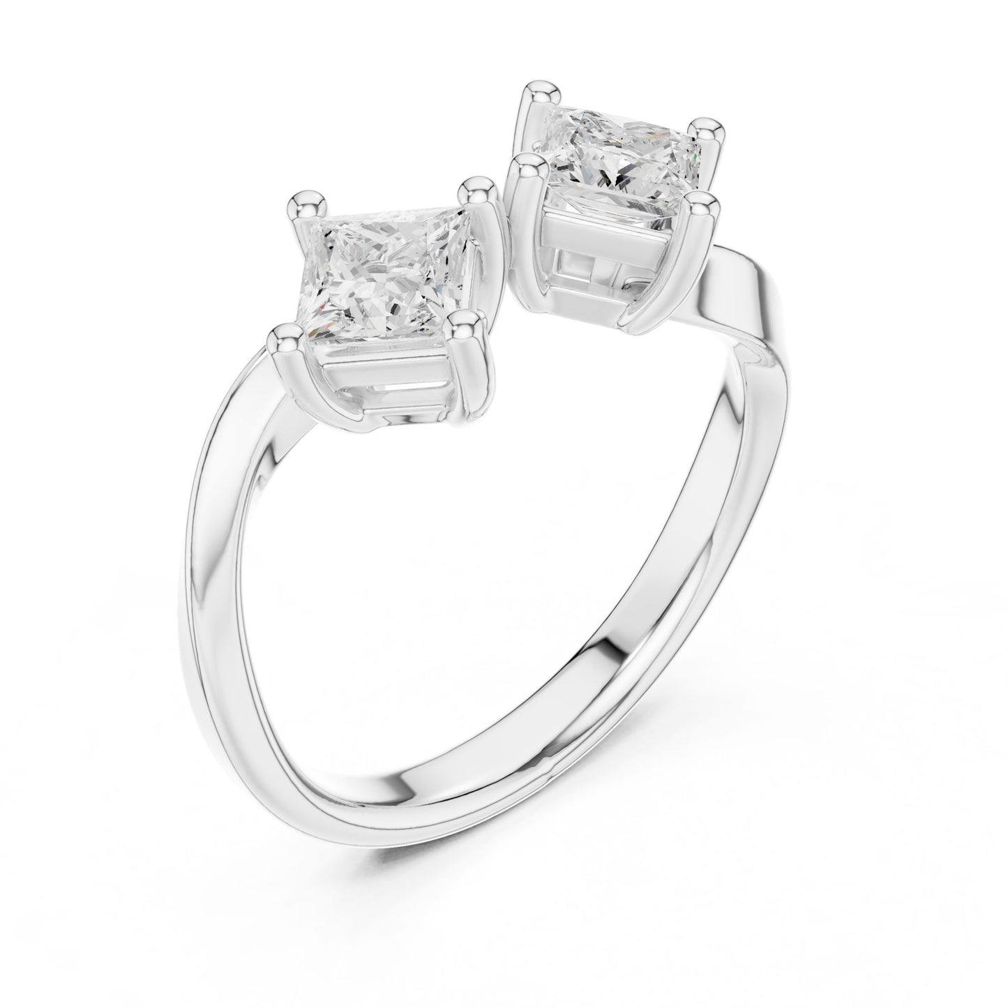 Princess Lab Grown Diamond Solitaire Engagement Ring