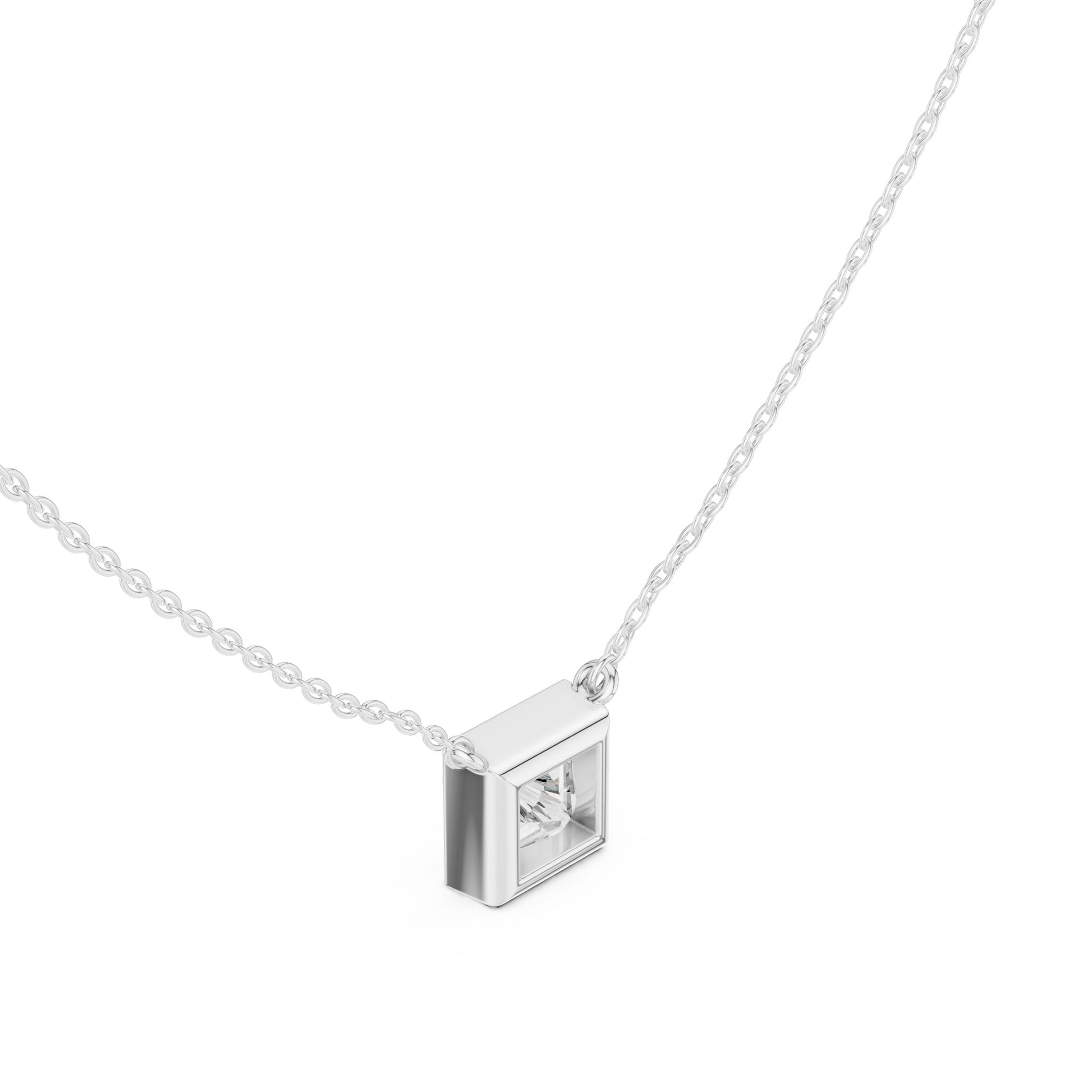Princess Lab Grown Diamond Pendant
