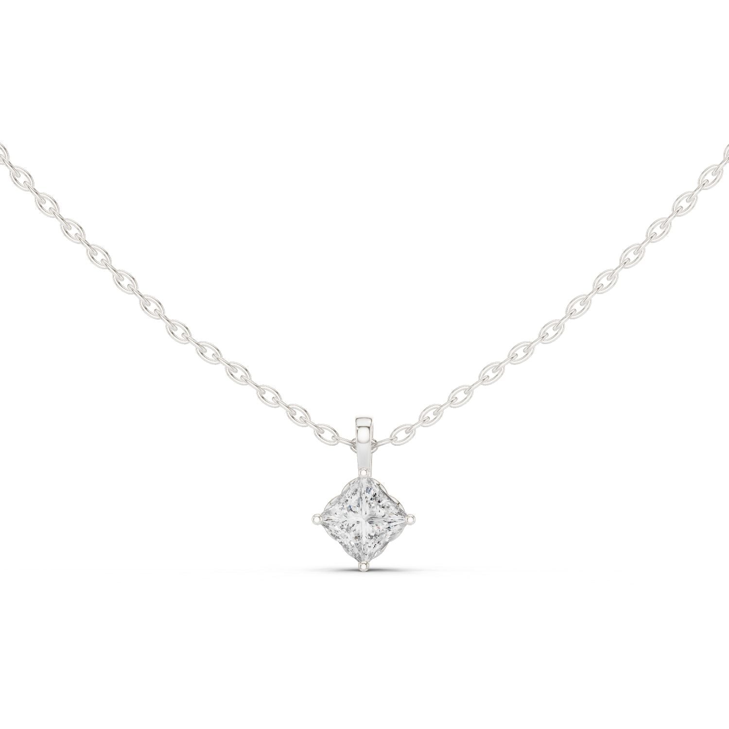 Princess Lab Grown Diamond Pendant