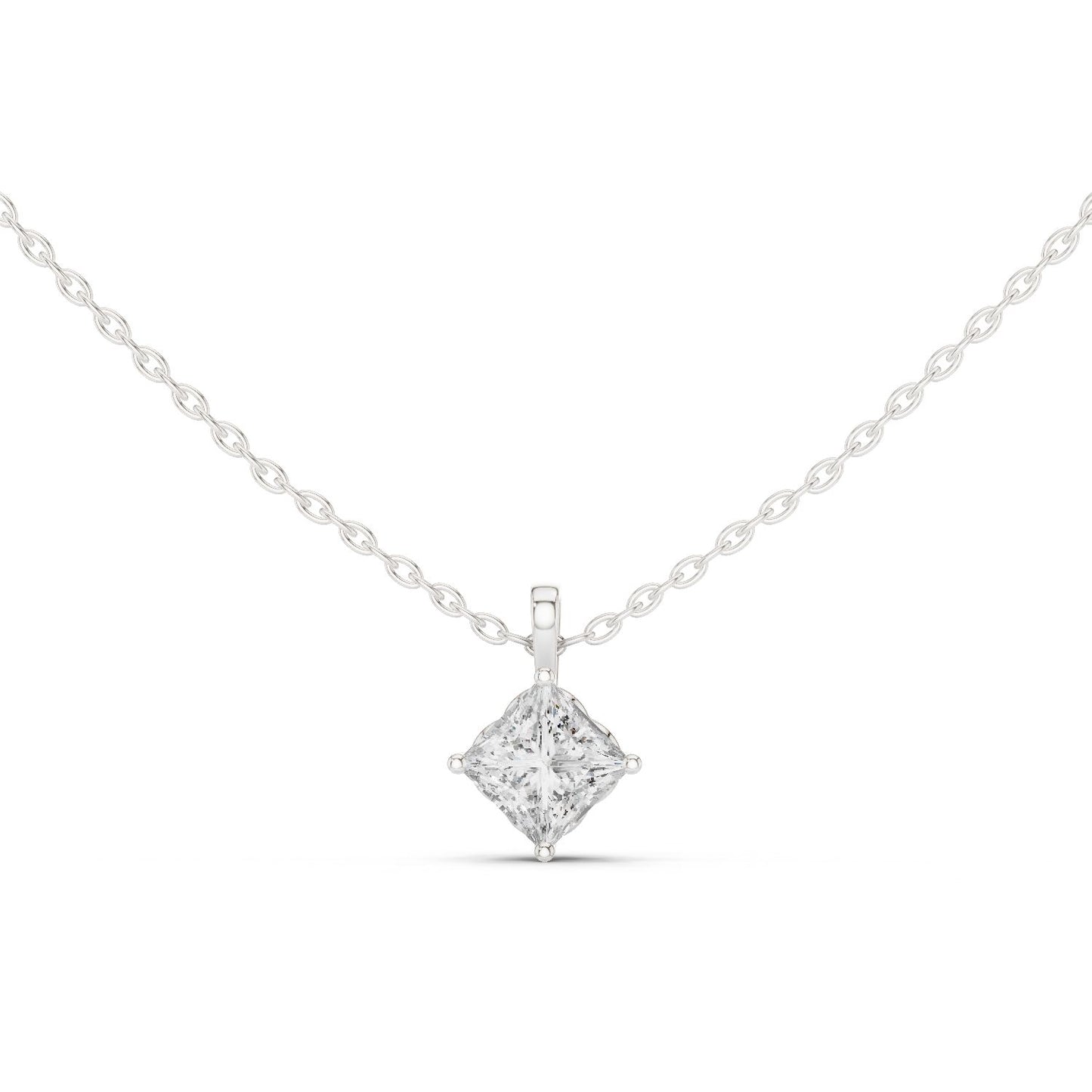 Princess Lab Grown Diamond Pendant