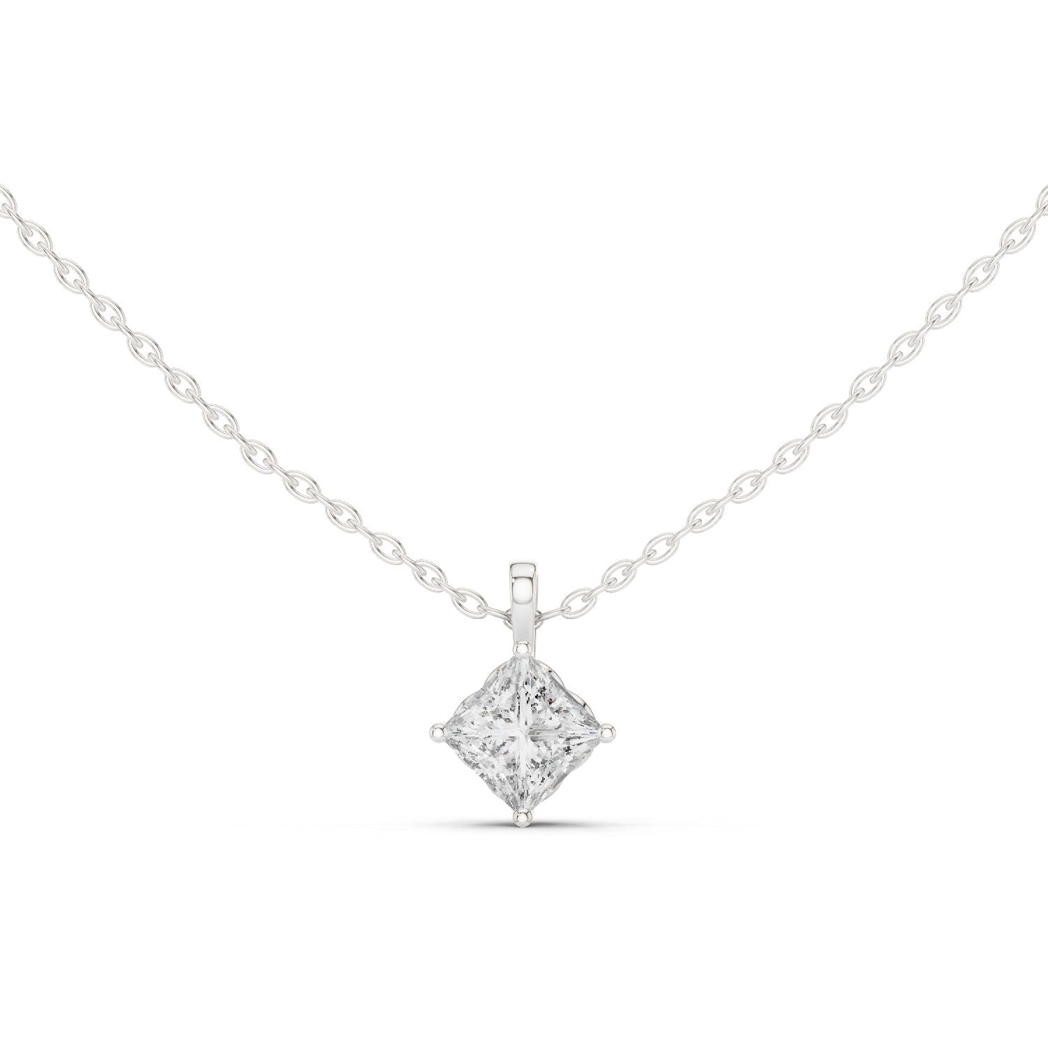 Princess Lab Grown Diamond Pendant