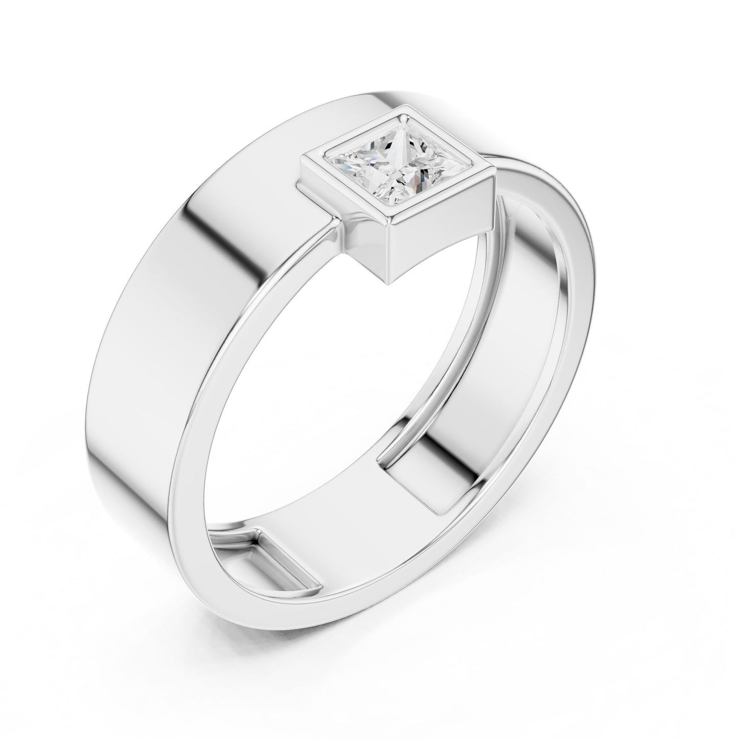 Men's Princess Lab Grown Diamond Ring