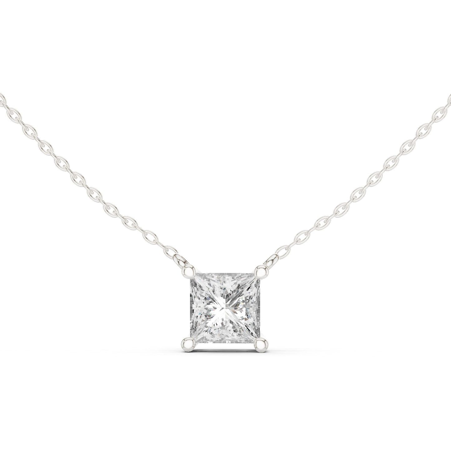 Princess Lab Grown Diamond Pendant