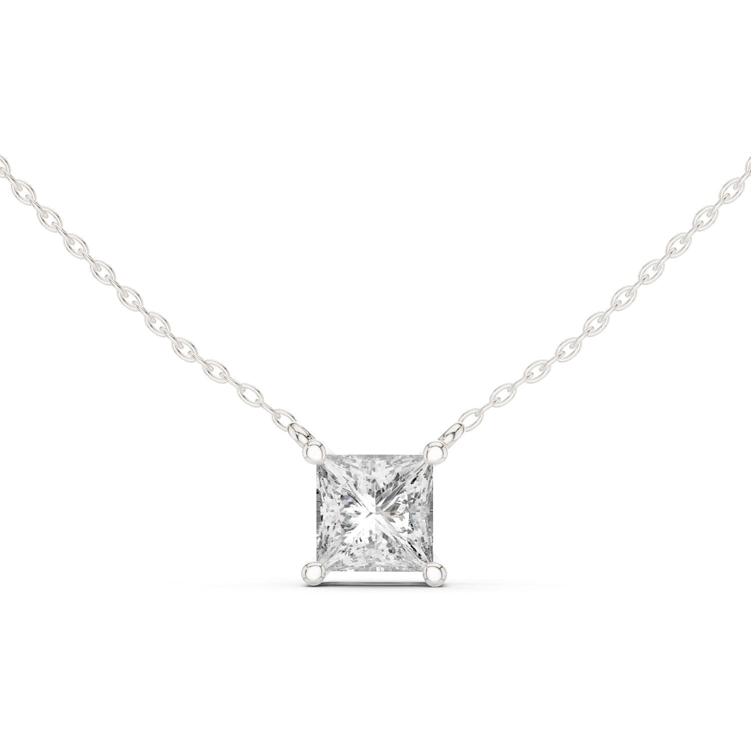 Princess Lab Grown Diamond Pendant