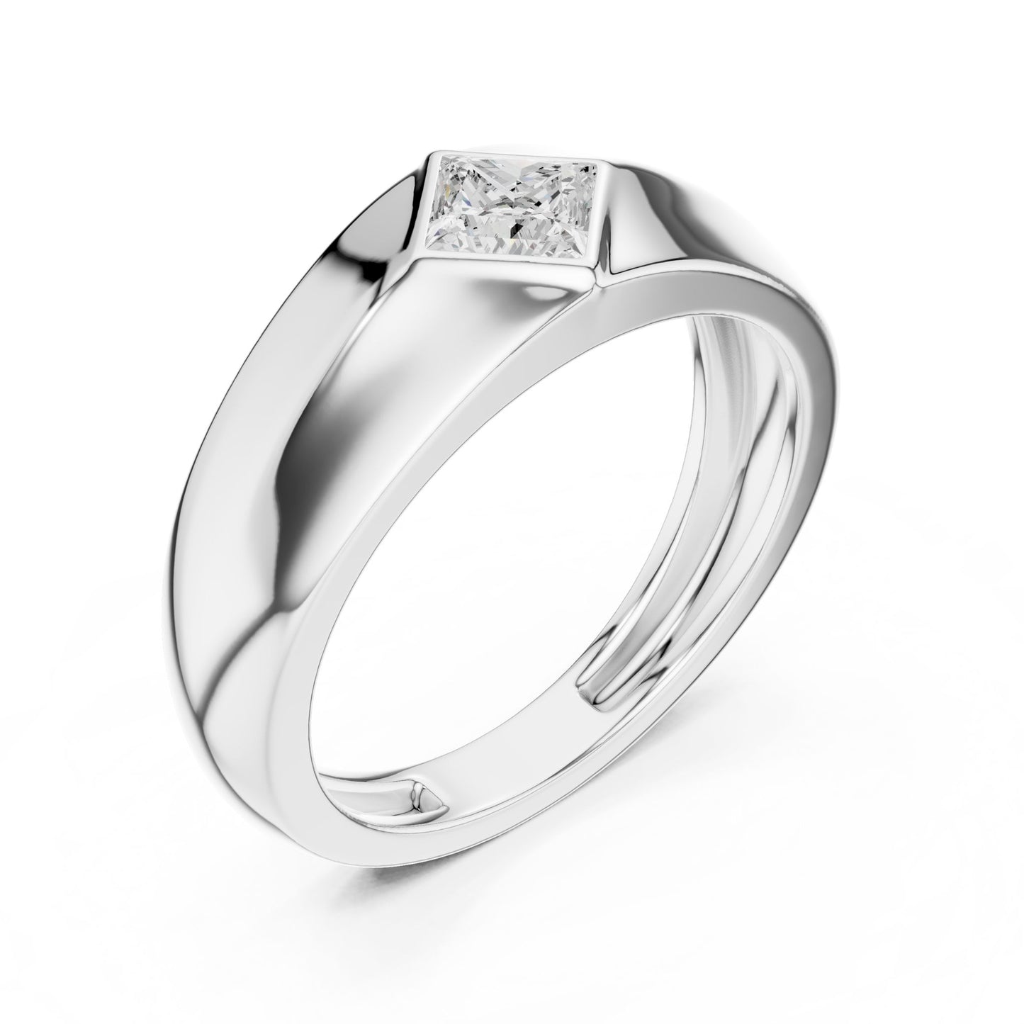 Men's Princess Lab Grown Diamond Ring