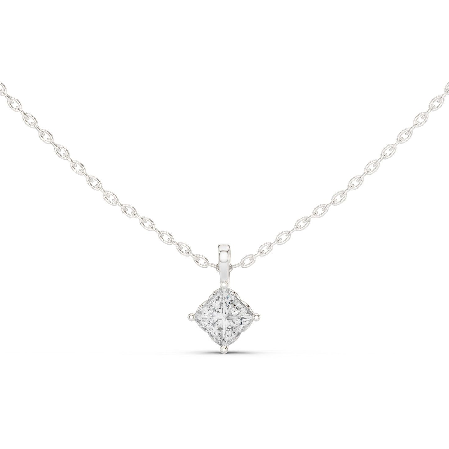 Princess Lab Grown Diamond Pendant