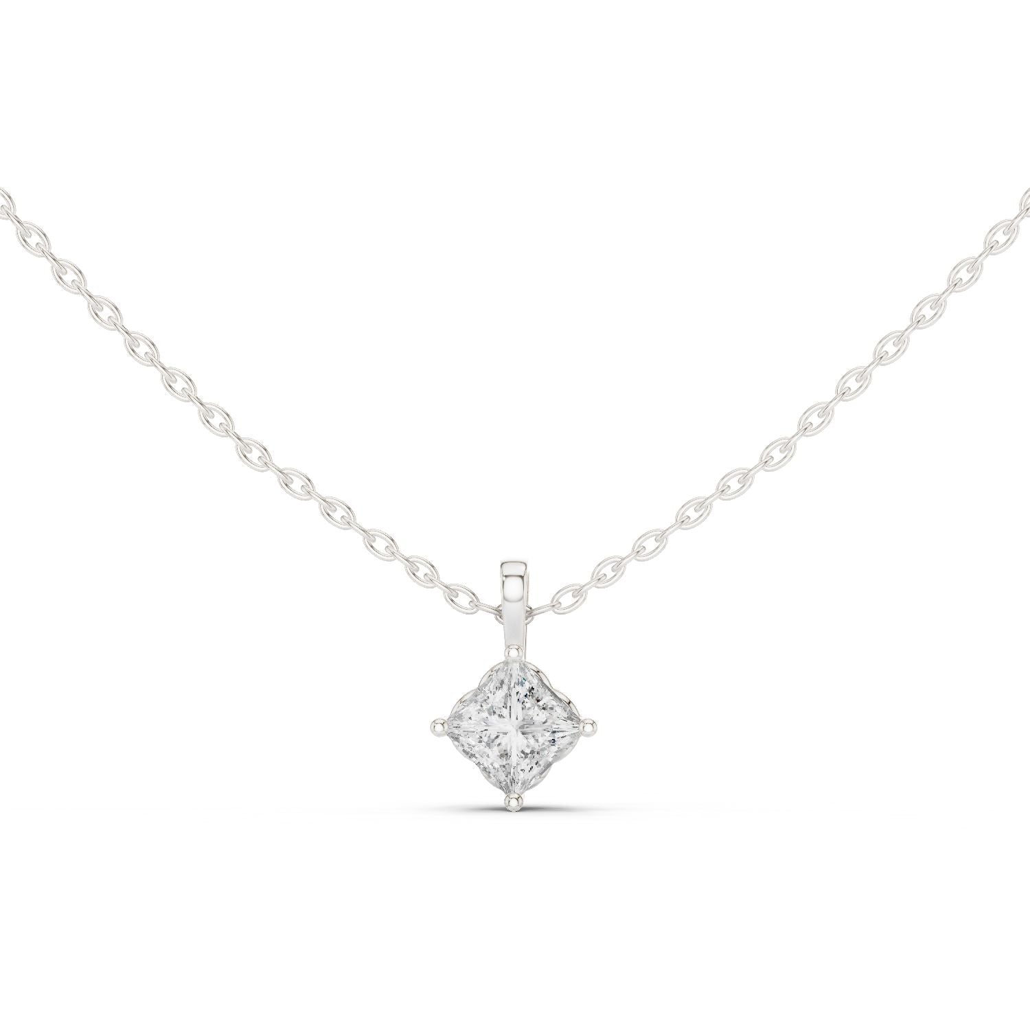 Princess Lab Grown Diamond Pendant