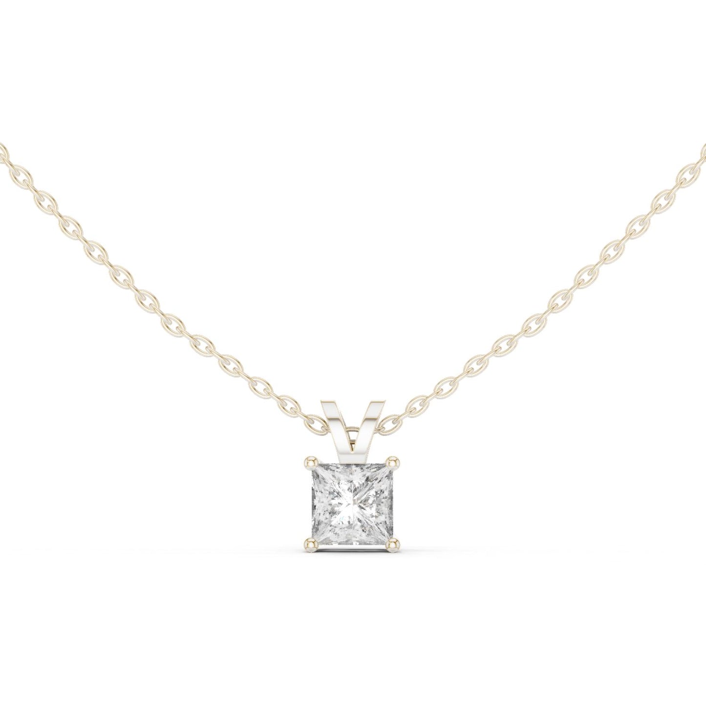 Princess Lab Grown Diamond Pendant