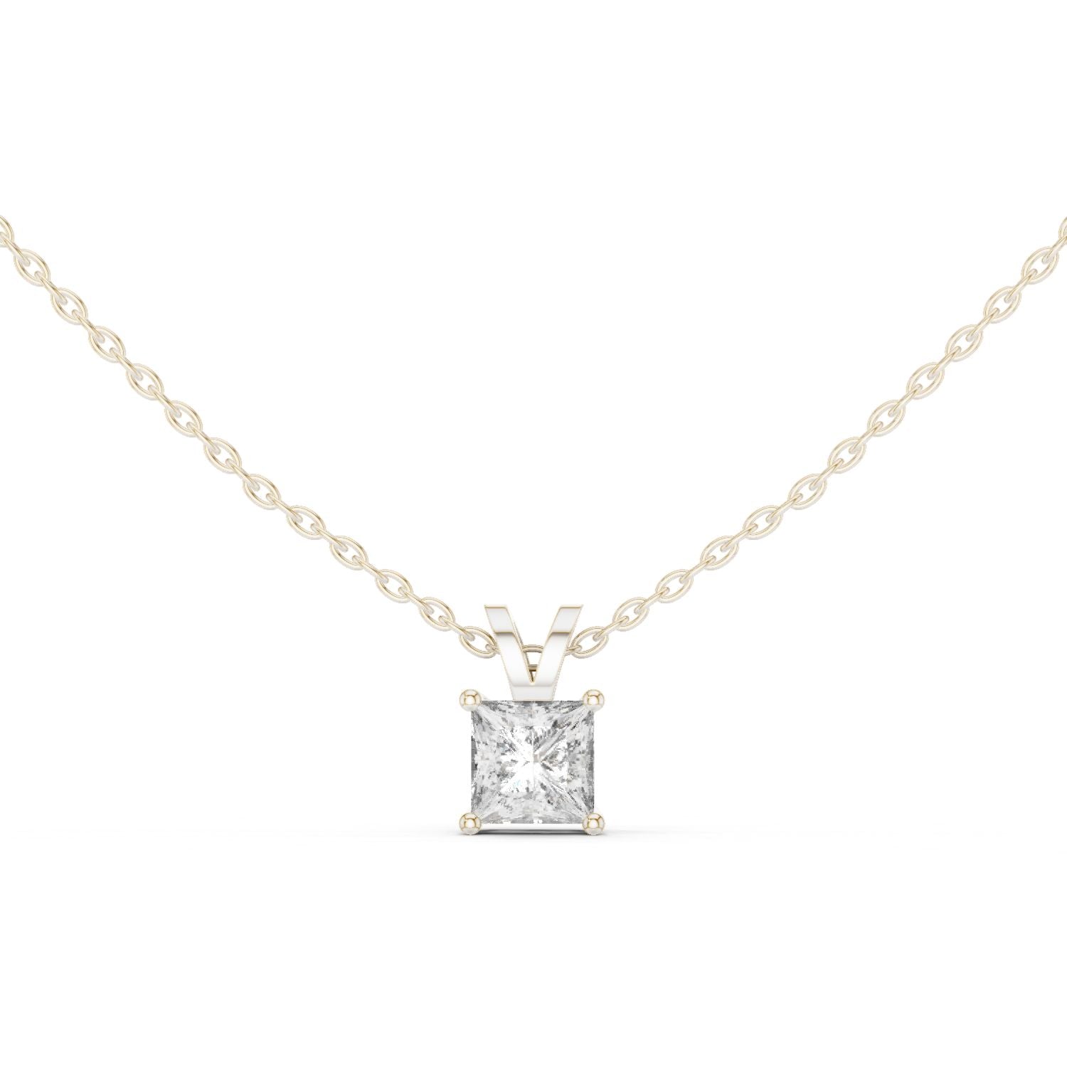 Princess Lab Grown Diamond Pendant