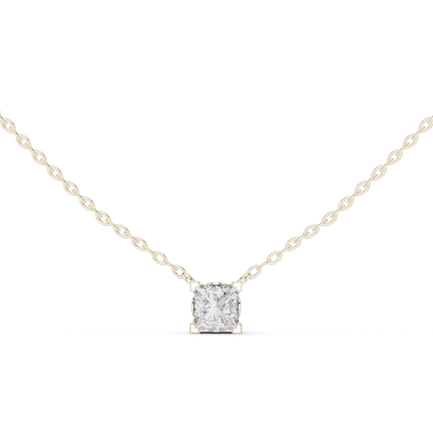 Princess Lab Grown Diamond Pendant