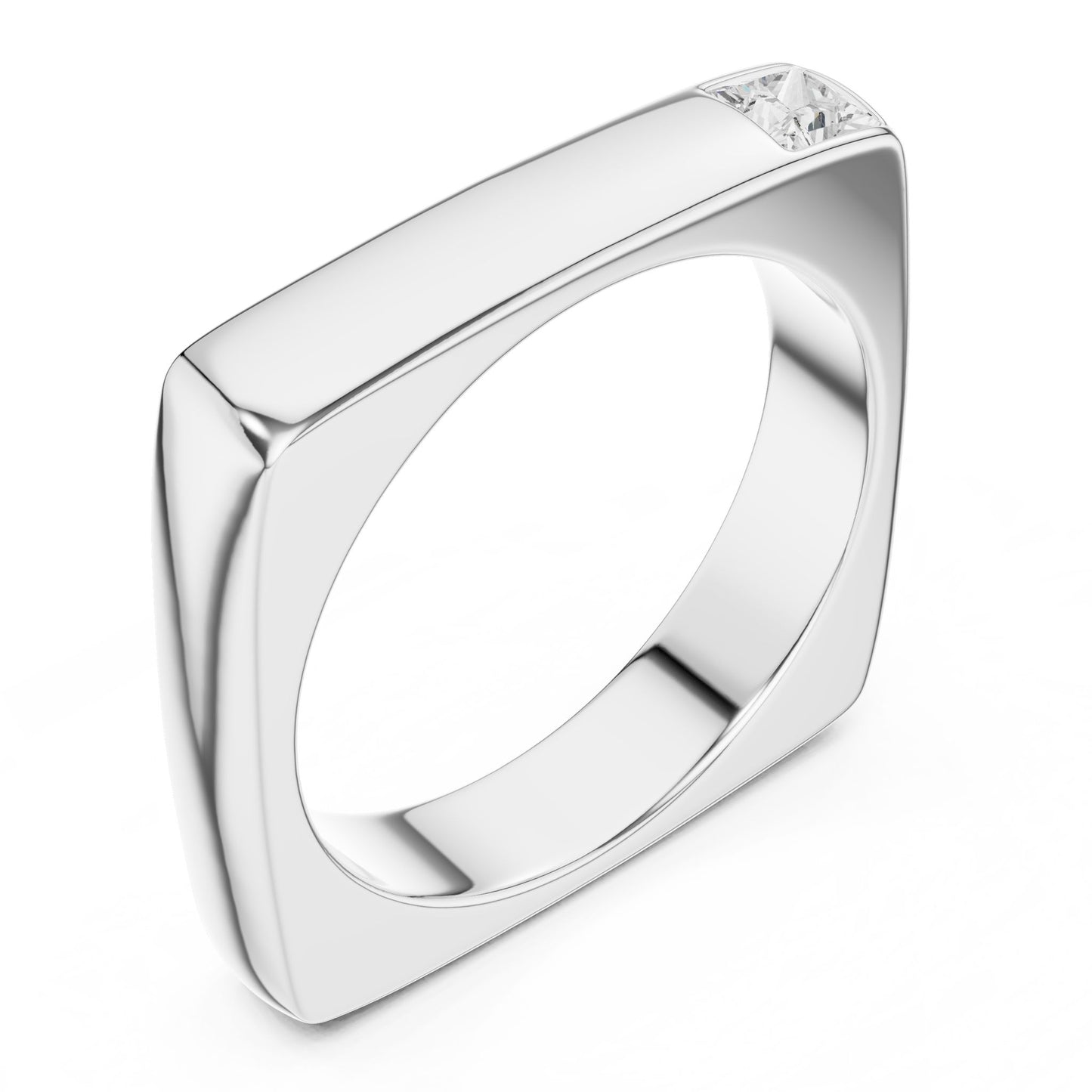 Men's Princess Lab Grown Diamond Ring