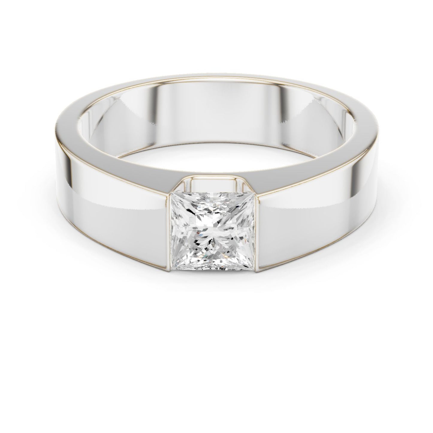 Men's Princess Lab Grown Diamond Ring