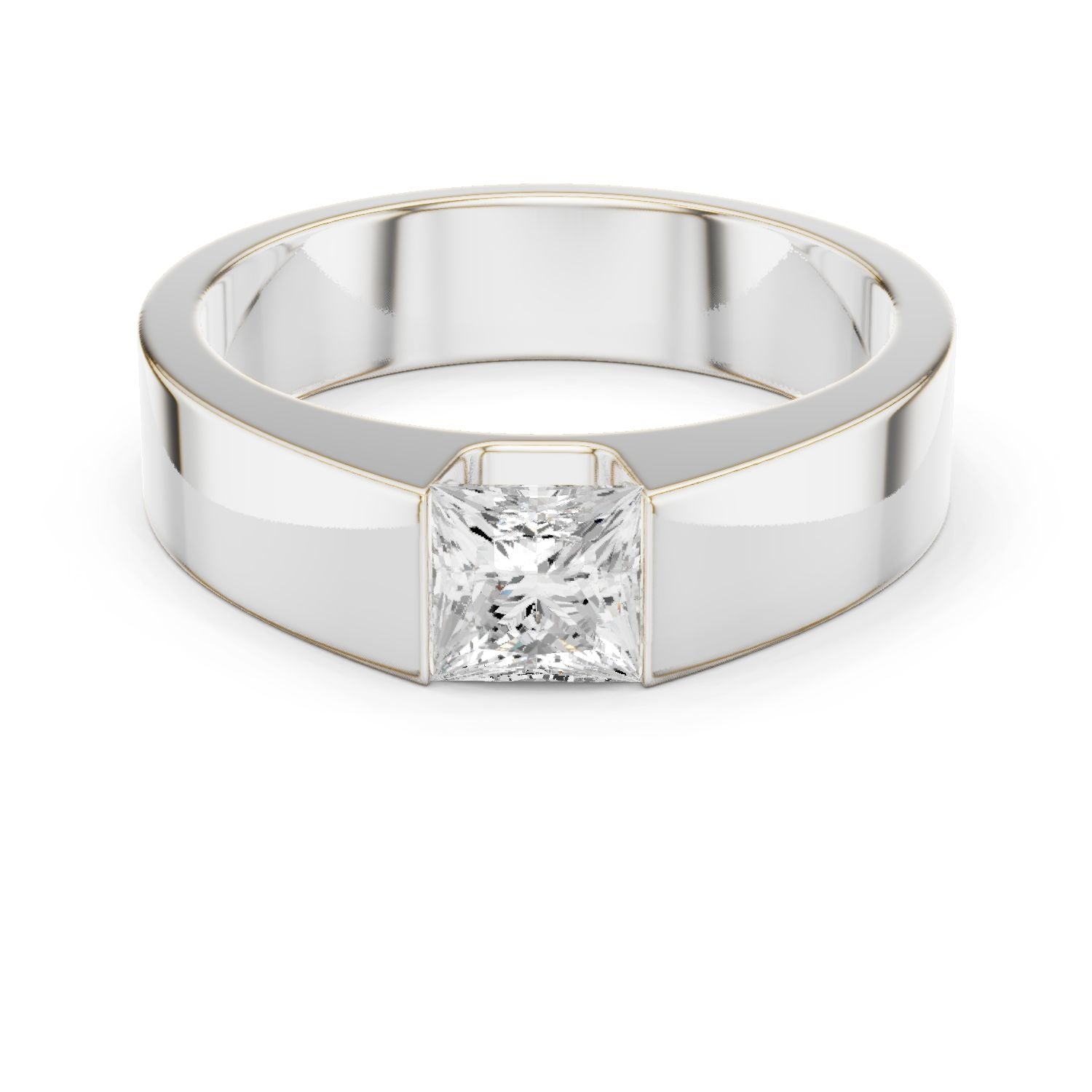 Men's Princess Lab Grown Diamond Ring