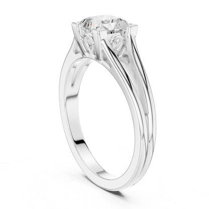 Princess Lab Grown Diamond Solitaire Engagement Ring