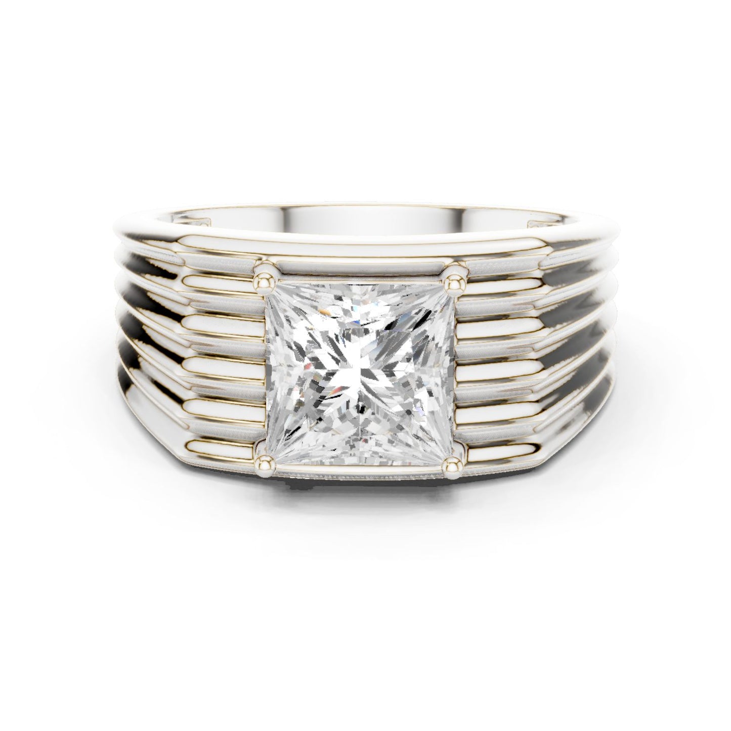Men's Princess Lab Grown Diamond Ring