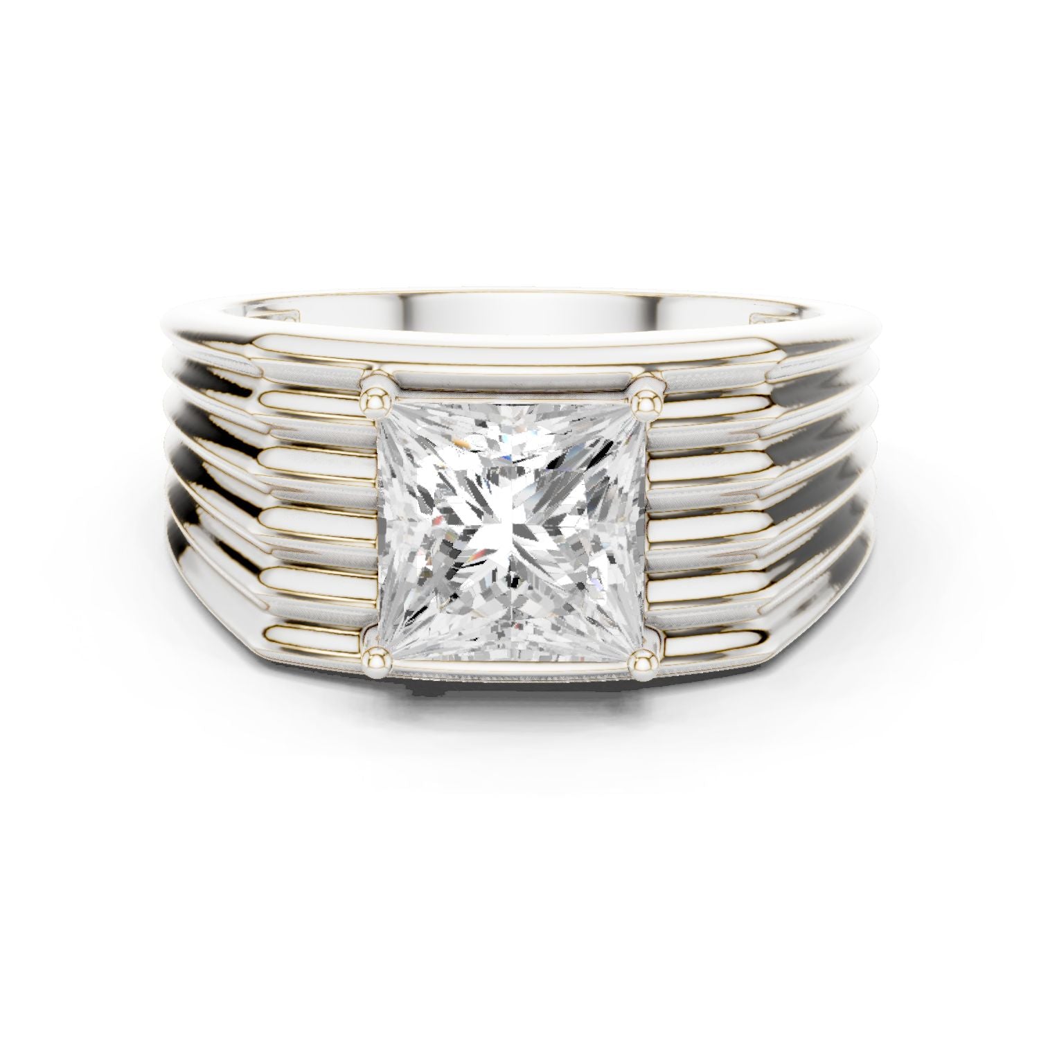 Men's Princess Lab Grown Diamond Ring