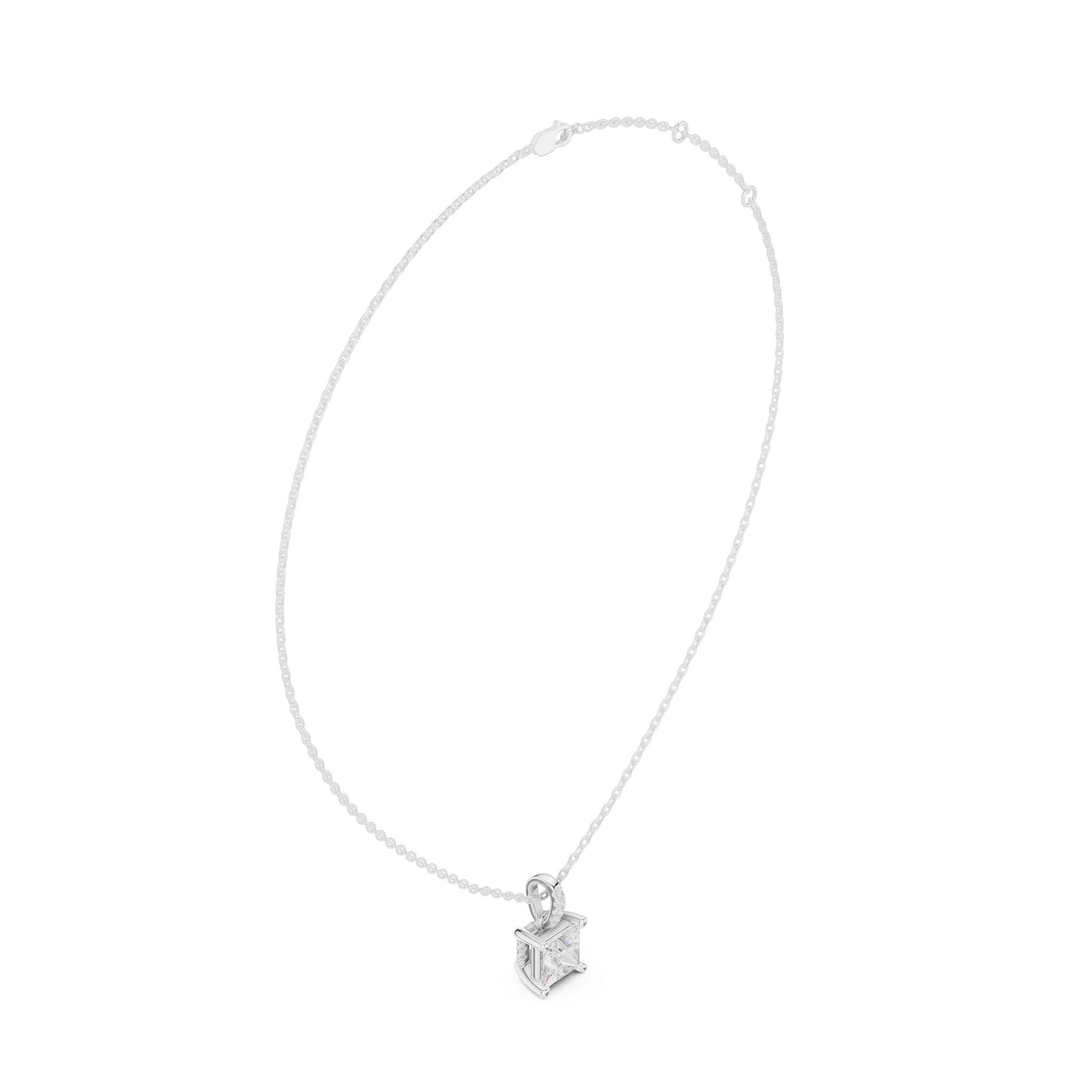 Princess Lab Grown Diamond Pendant