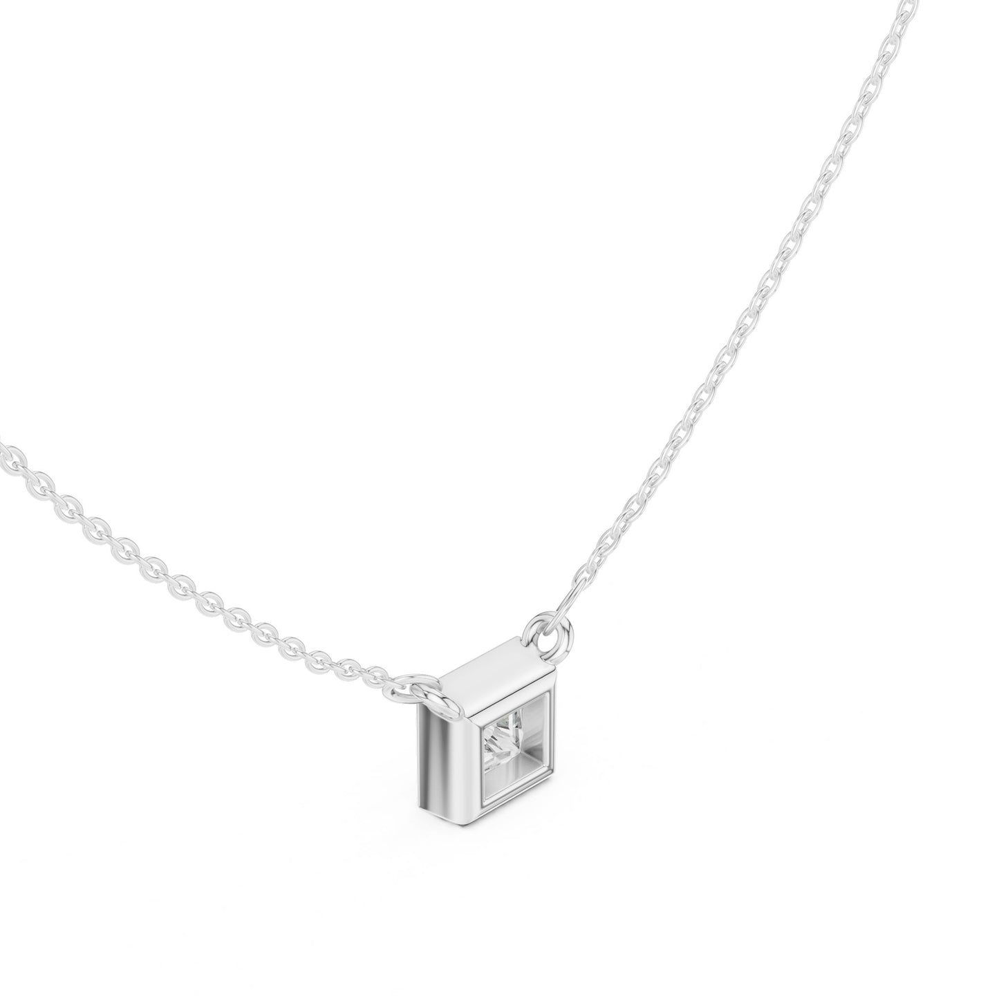 Princess Lab Grown Diamond Pendant