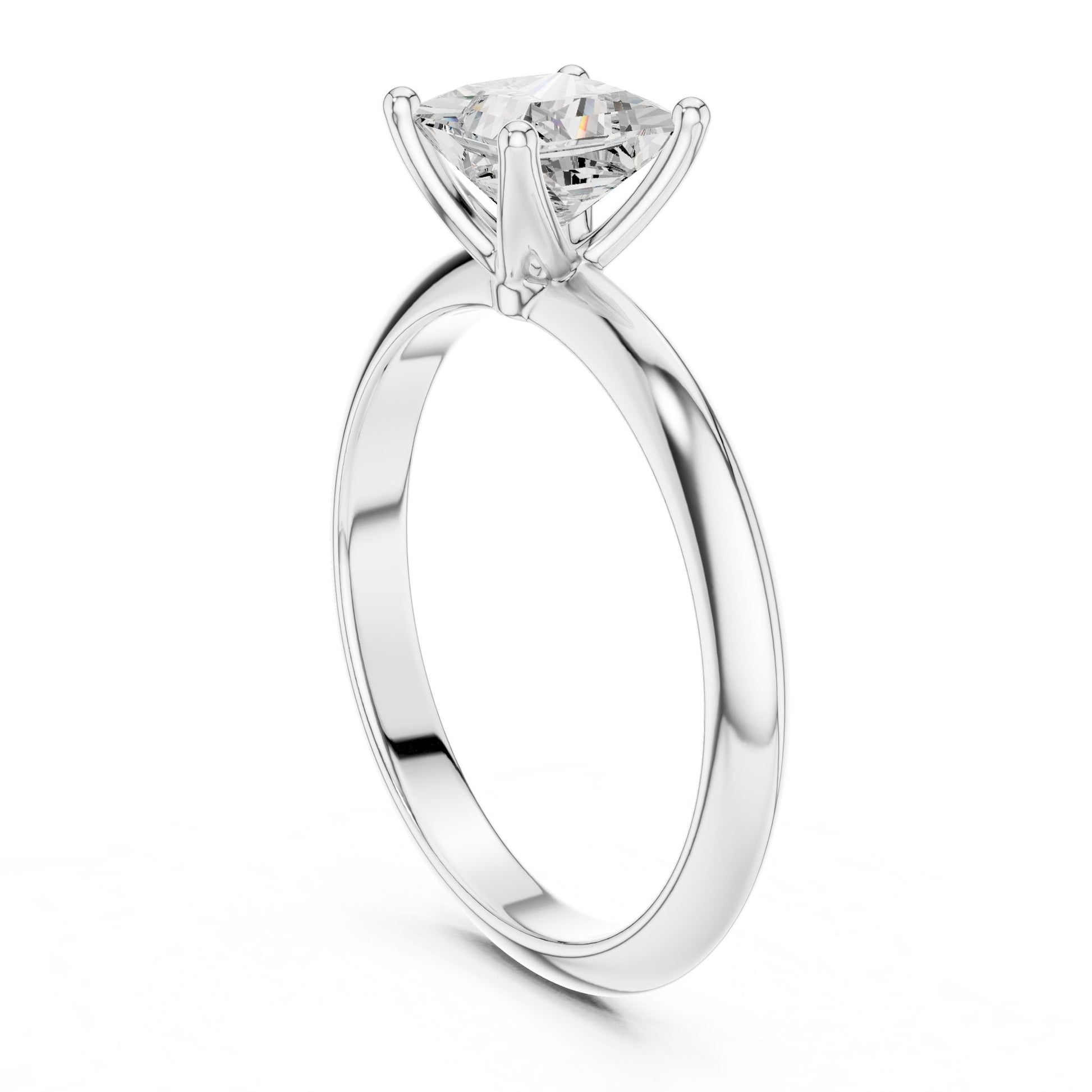 Princess Lab Grown Diamond Solitaire Engagement Ring