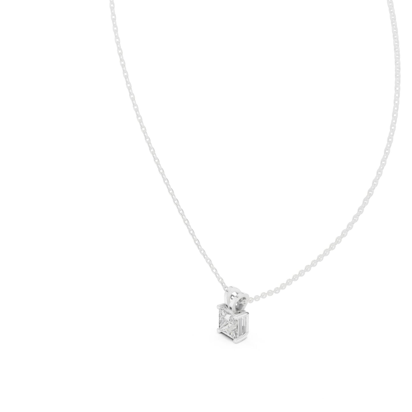 Princess Lab Grown Diamond Pendant