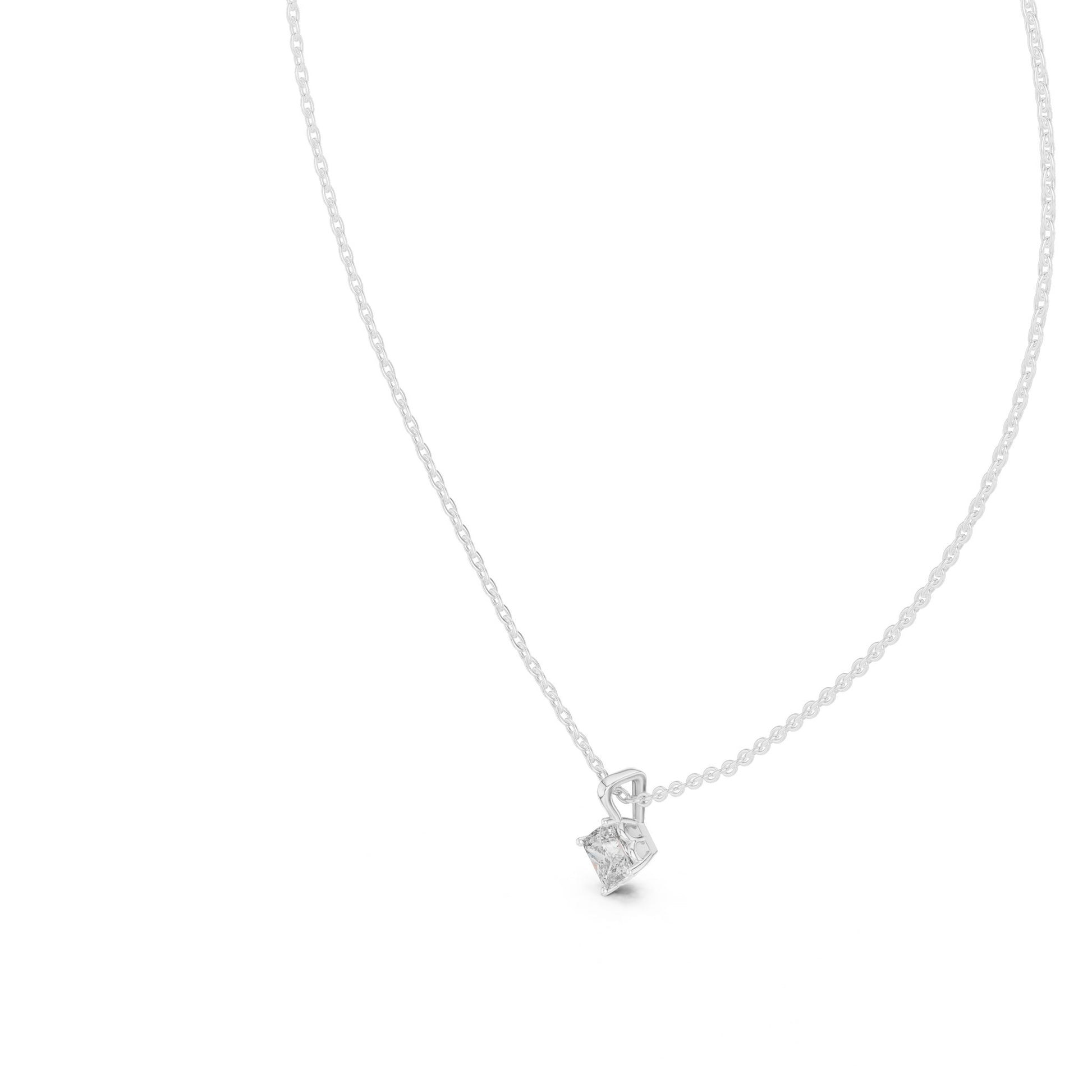 Princess Lab Grown Diamond Pendant