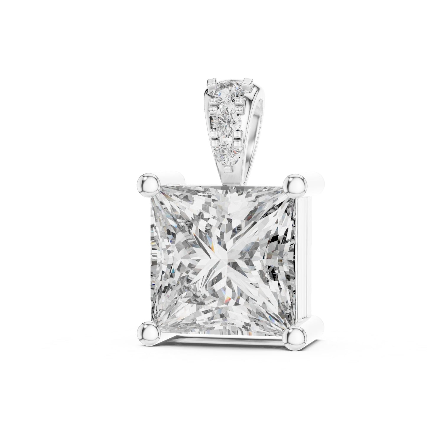 Princess Lab Grown Diamond Pendant