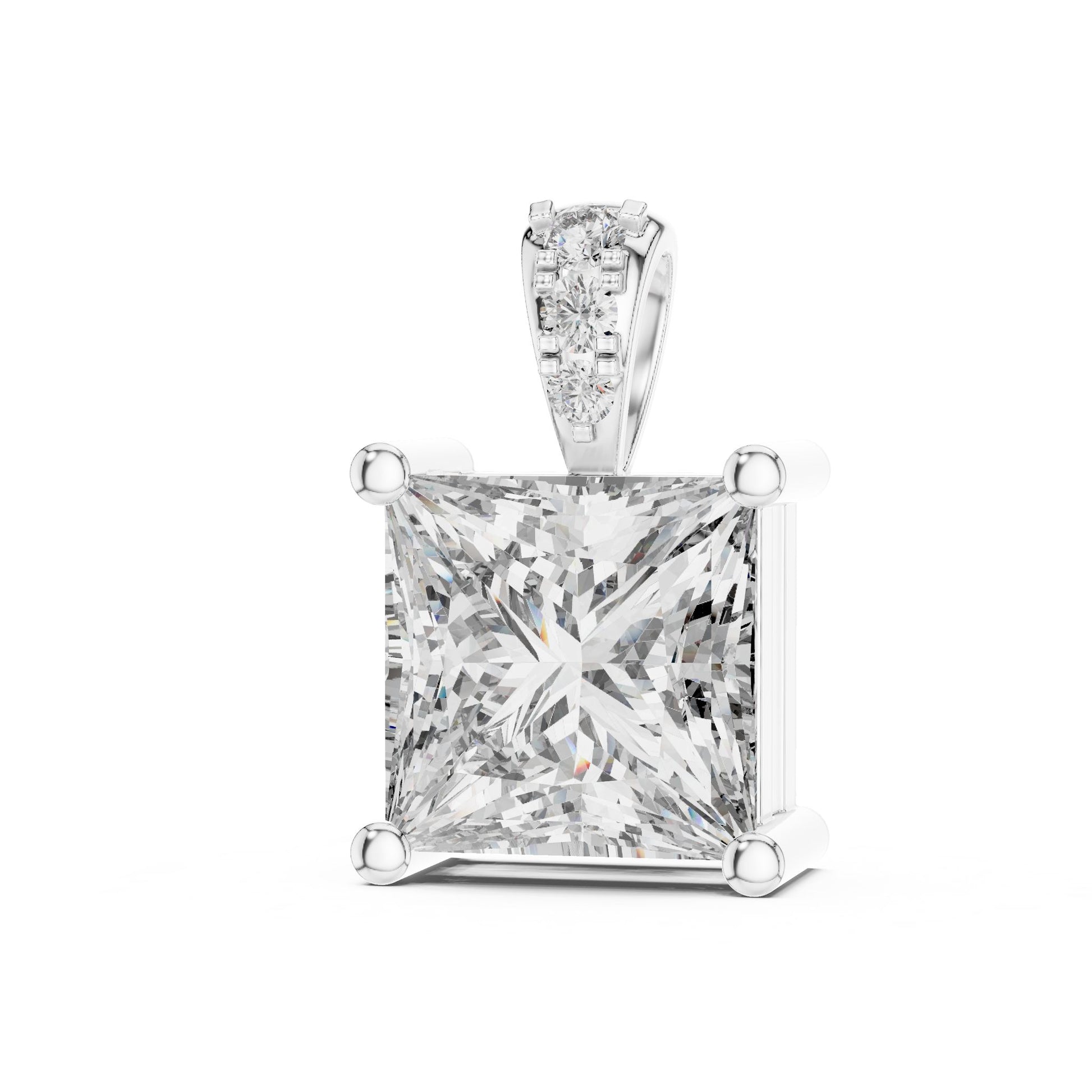 Princess Lab Grown Diamond Pendant