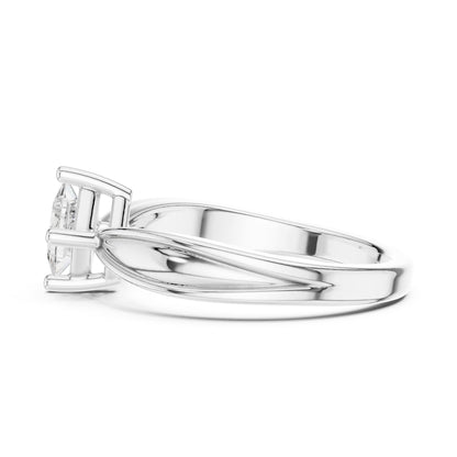 Princess Lab Grown Diamond Solitaire Engagement Ring