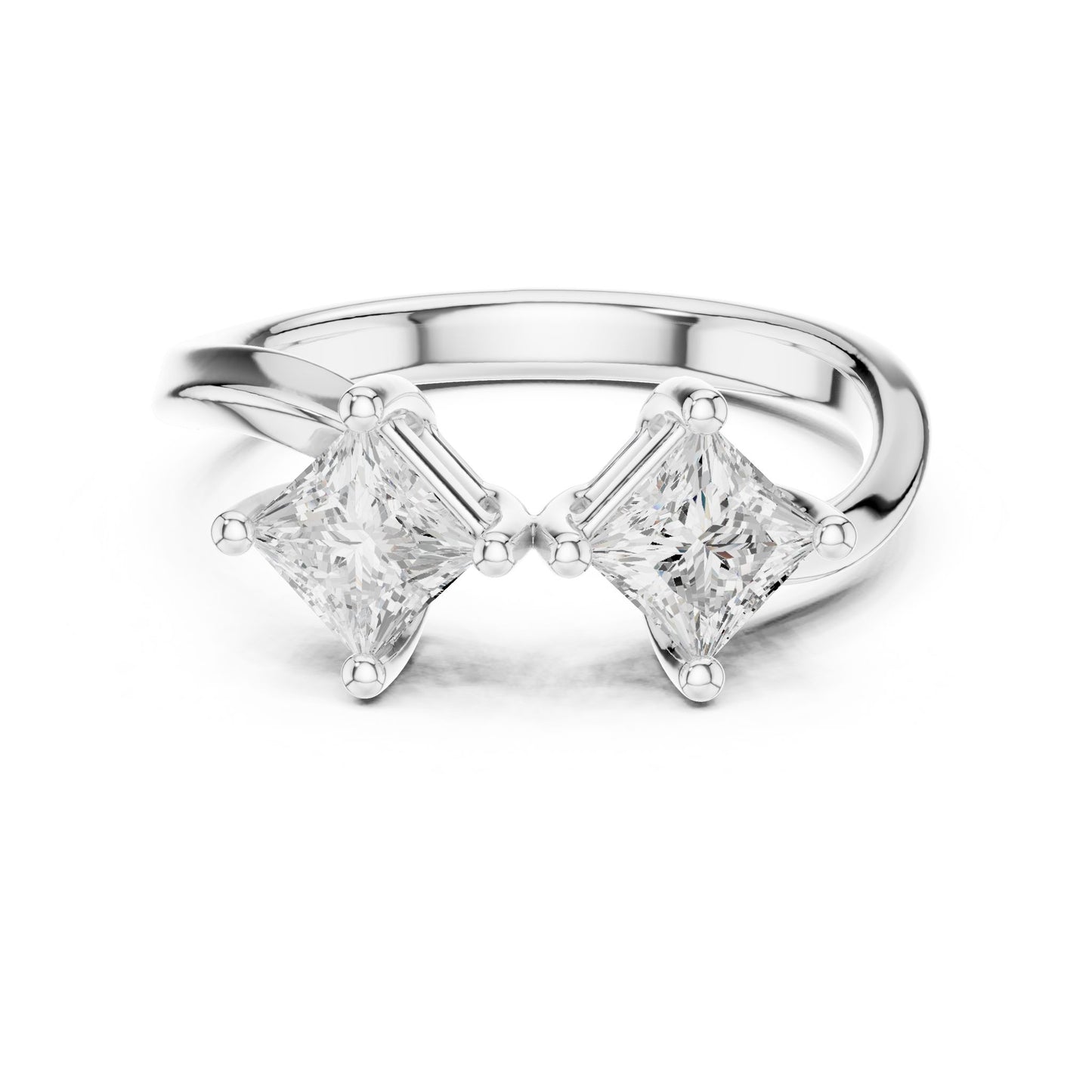 Princess Lab Grown Diamond Solitaire Engagement Ring