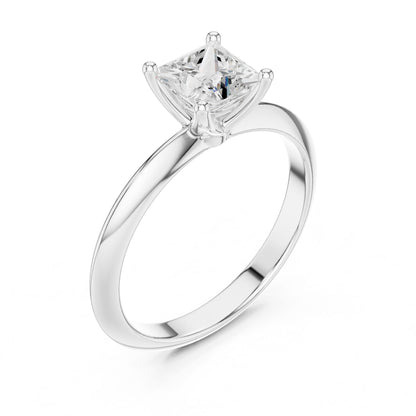 Princess Lab Grown Diamond Solitaire Engagement Ring