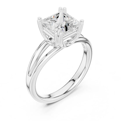 Princess Lab Grown Diamond Solitaire Engagement Ring