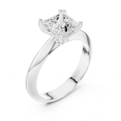 Princess Lab Grown Diamond Solitaire Engagement Ring