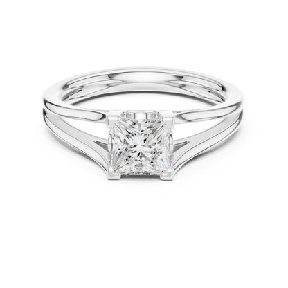 Princess Lab Grown Diamond Solitaire Engagement Ring