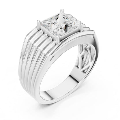 Men's Princess Lab Grown Diamond Ring
