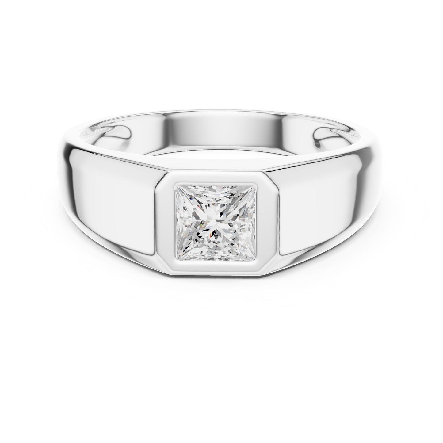 Men's Princess Lab Grown Diamond Ring