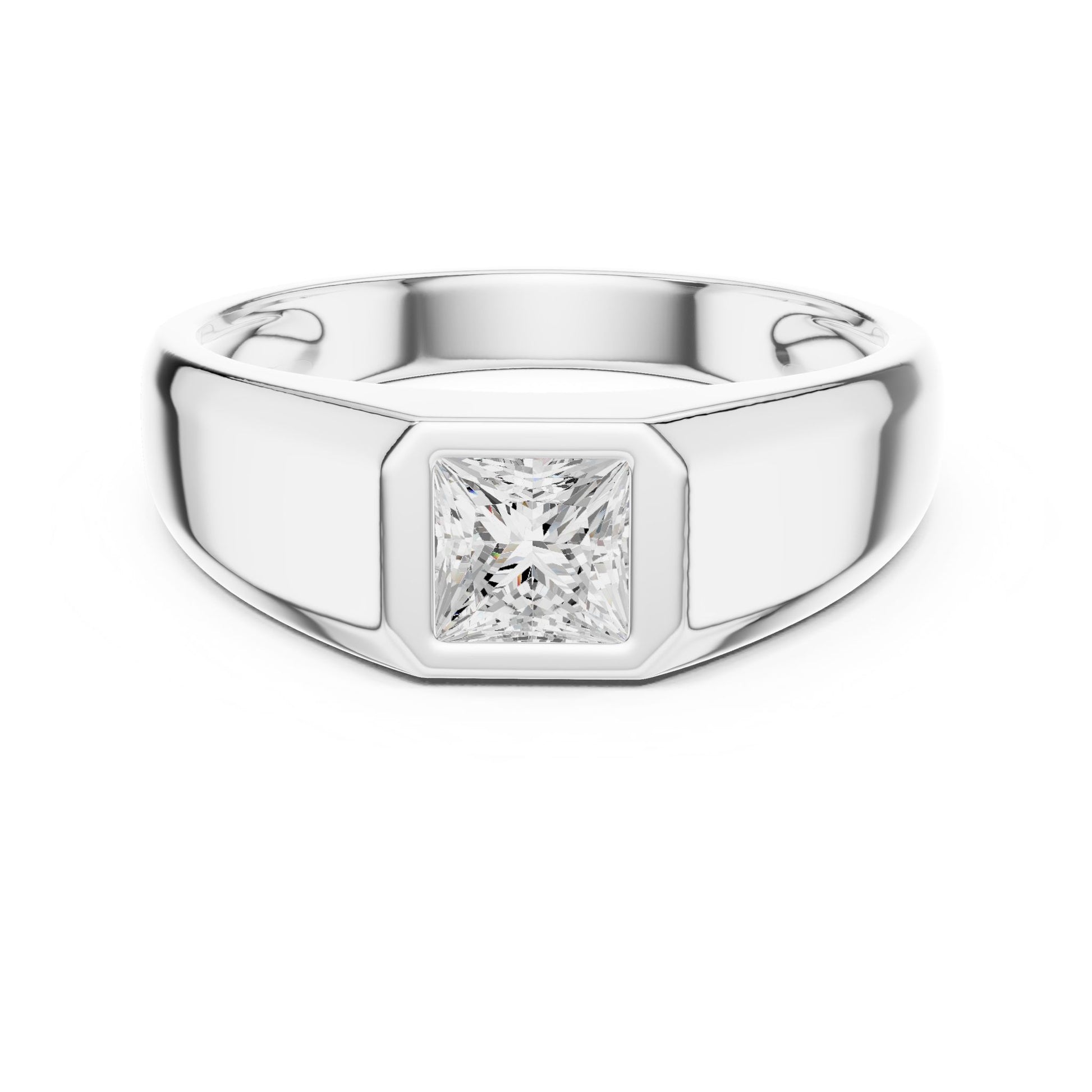 Men's Princess Lab Grown Diamond Ring